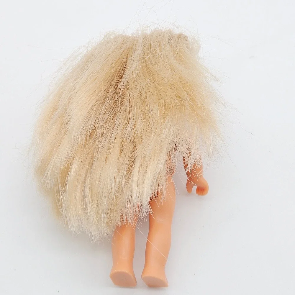 Simba Miniature Doll Unisex 4.75in Tan Blonde Hair Blue Eyes Articulated Toy